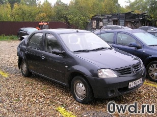 Битый автомобиль Renault Logan